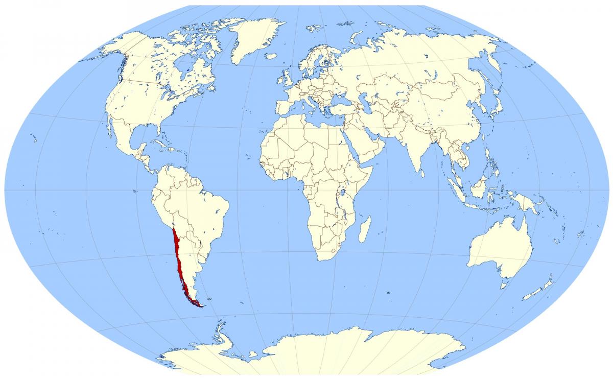 Weltkarte Chile