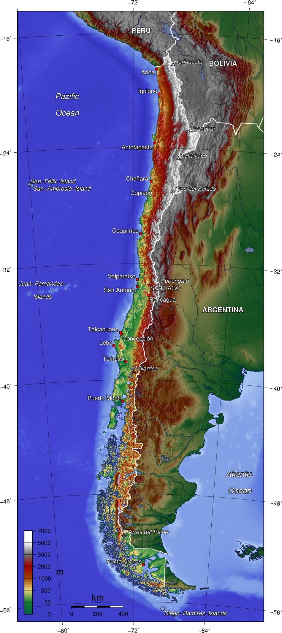 Berge in Chile anzeigen