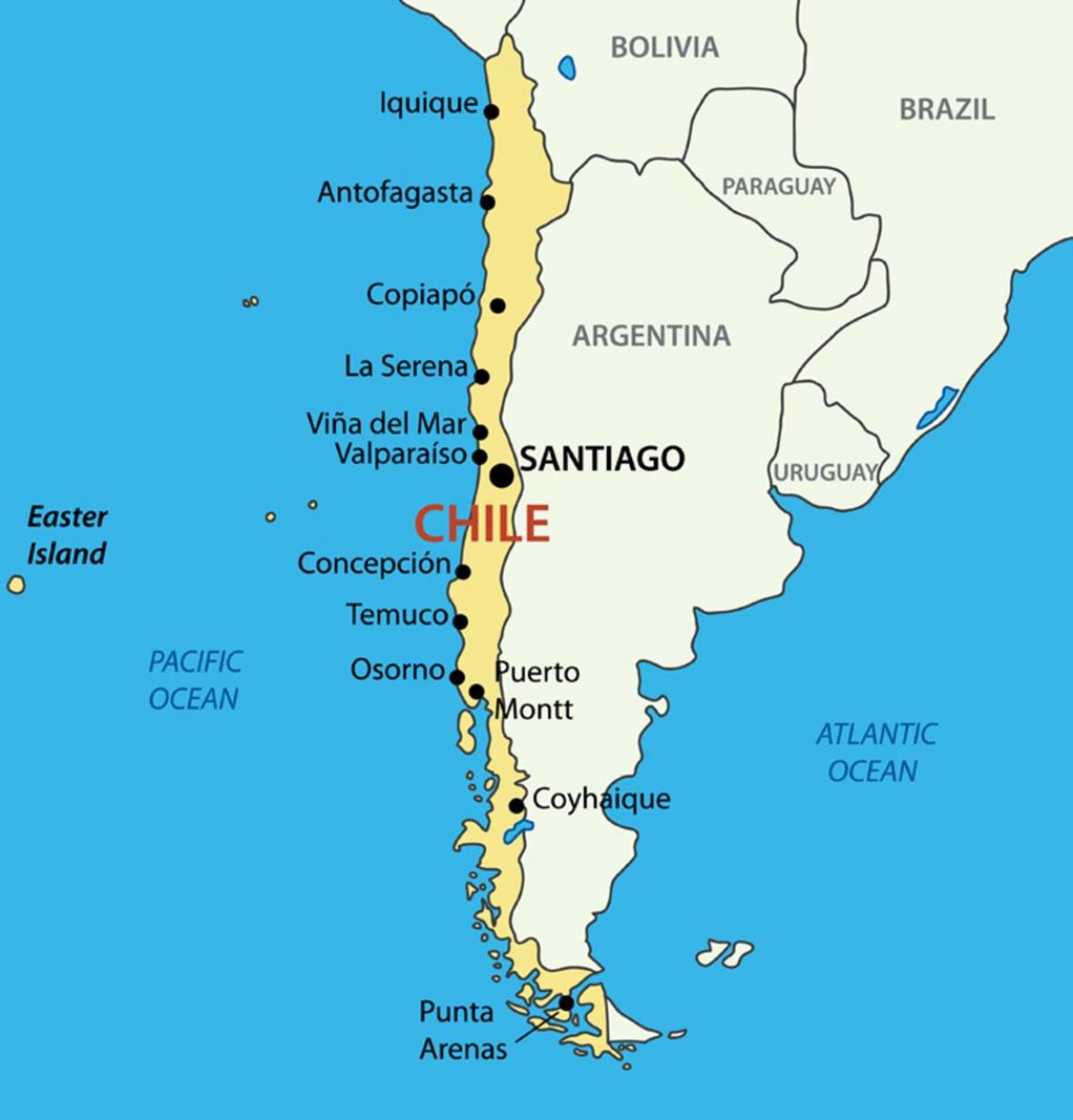 Karte von concepcion, Chile