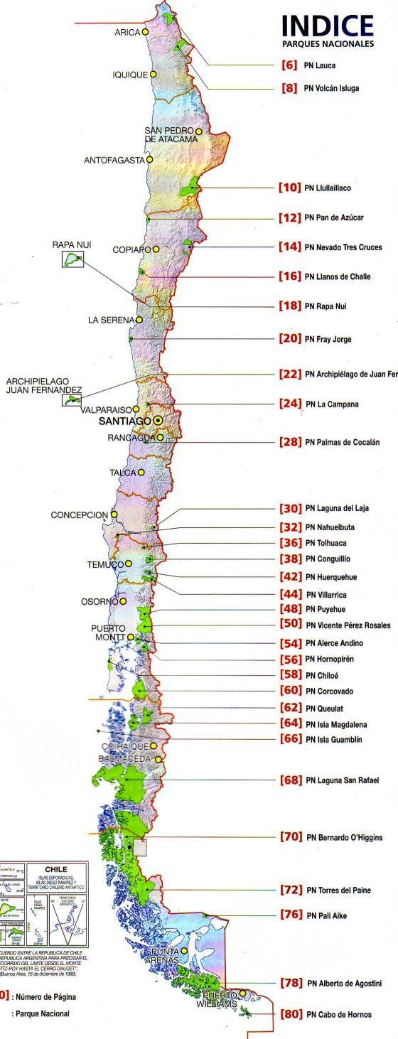 Karte von futaleufu in Chile