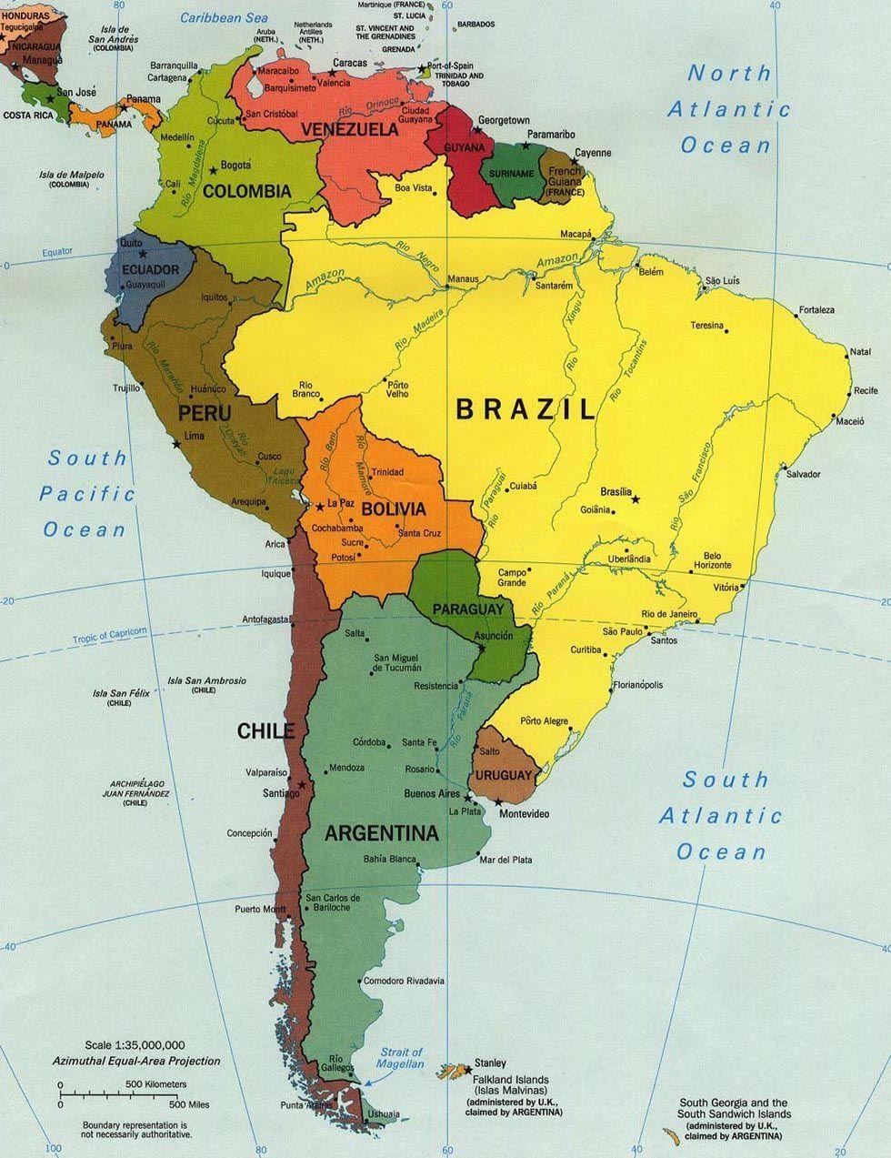 Karte von Chile zu finden