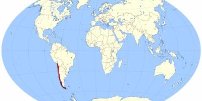 Weltkarte Chile
