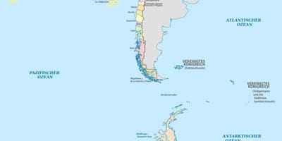 Landkarte von Chile-Inseln