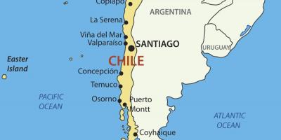 Karte von Chile Land