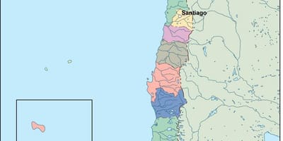 Landkarte von Chile-Vektor