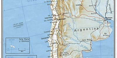 Chile-Bahn Karte