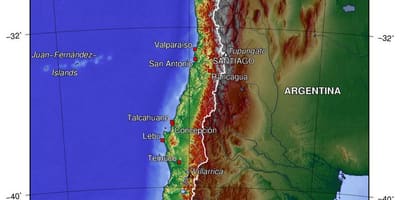 Chile Geographie Karte