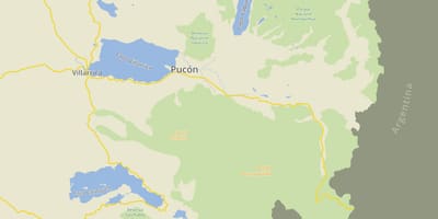 Karte von pucon Chile